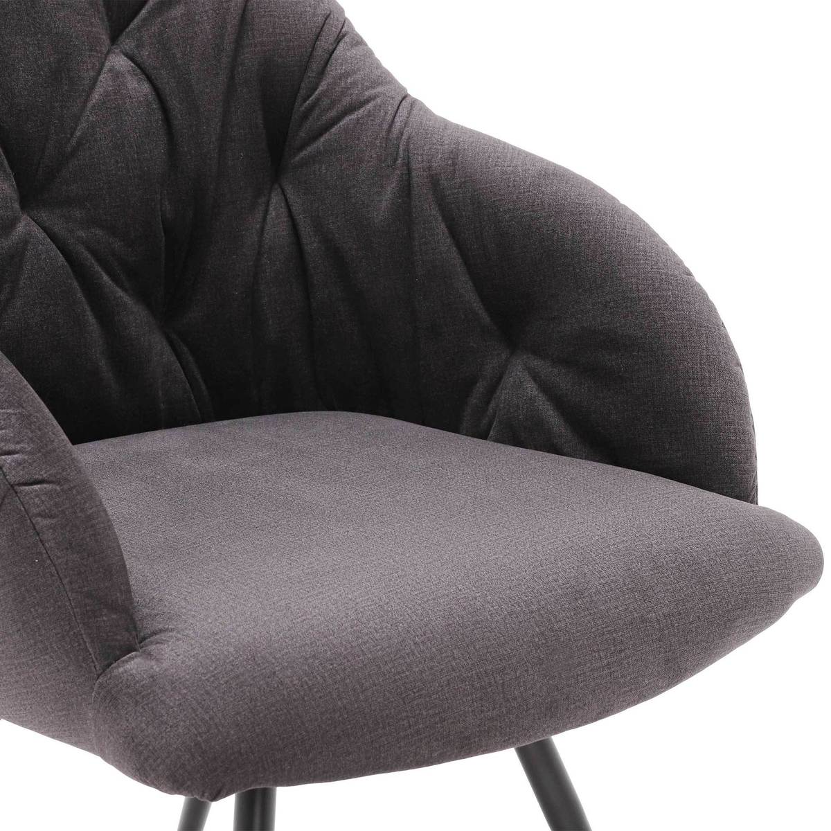 Symphetta Velvet Dining Chair, Grey – image 5