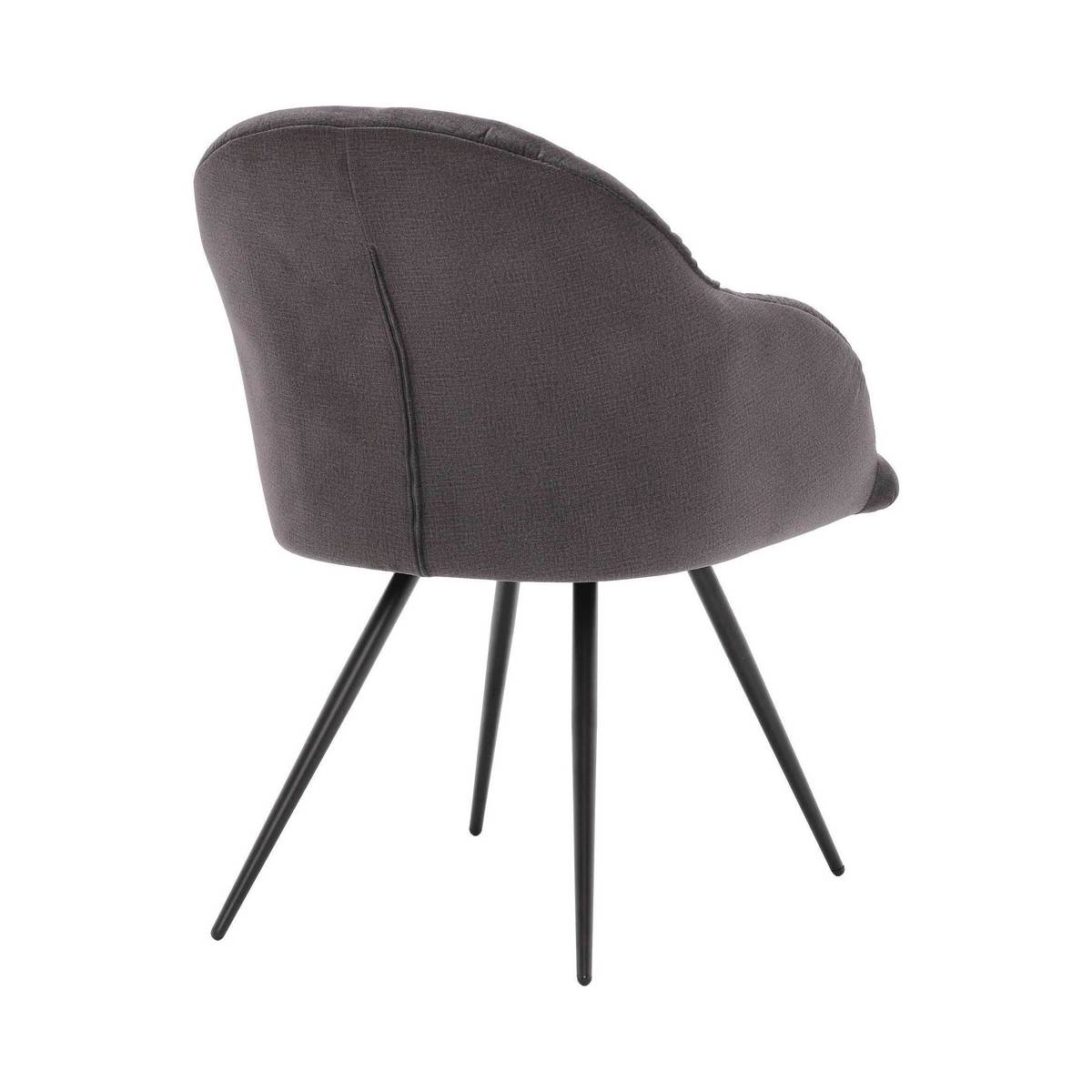 Symphetta Velvet Dining Chair, Grey – image 2
