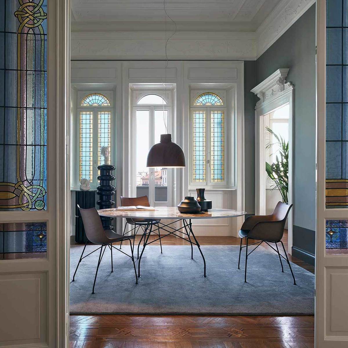 Kartell Smartwood Dining Chair, Dark Wood – image 2