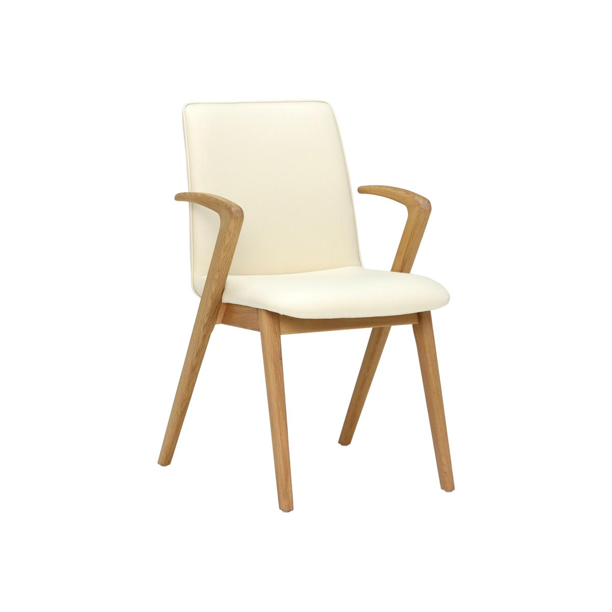 Kate Upholstered Dining Armchair, Neutral | Barker & Stonehouse – image 1