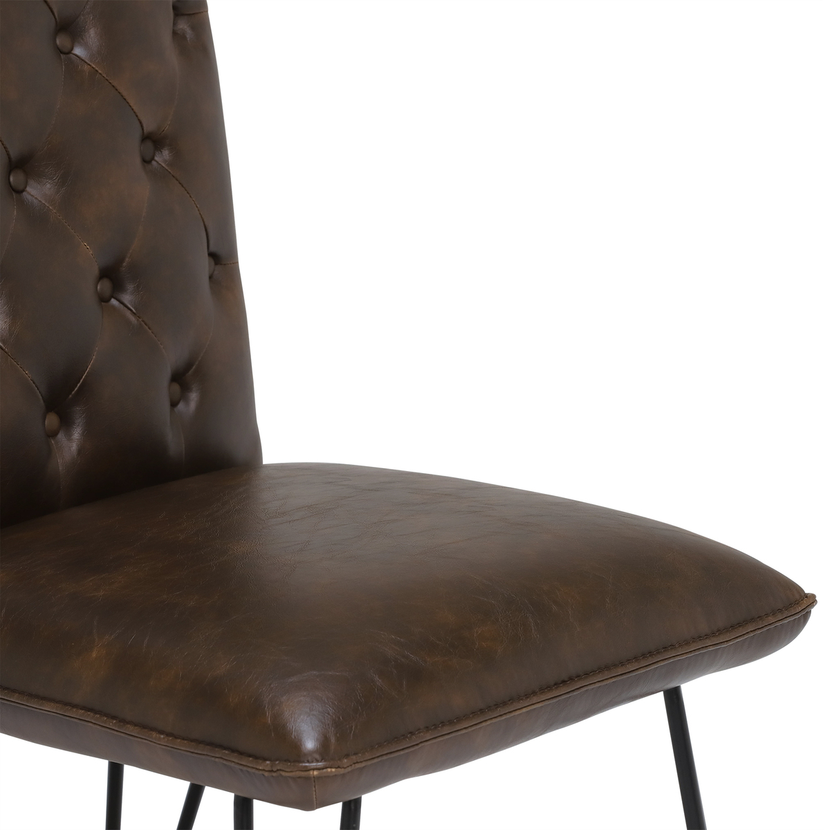 Smyth Upholstered Dining Chair, Brown – image 5