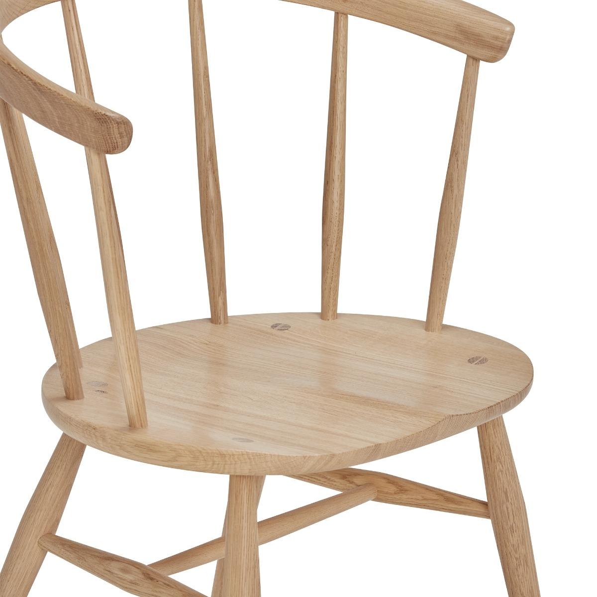 Ercol Heritage Dining Chair, Neutral Oak Wood | Barker & Stonehouse – image 5