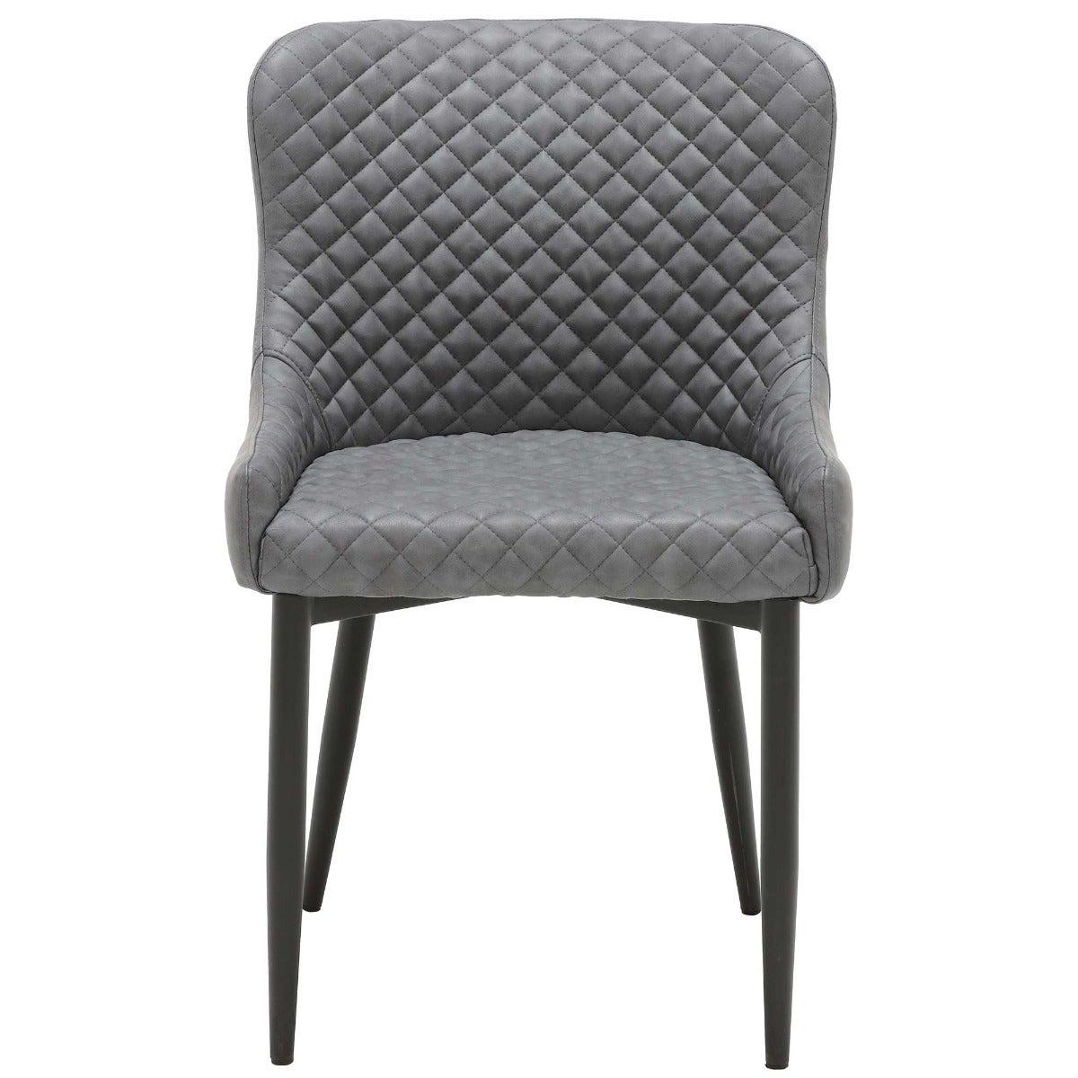 Rivington Faux Leather Dining Chair, Grey | Barker & Stonehouse – image 2