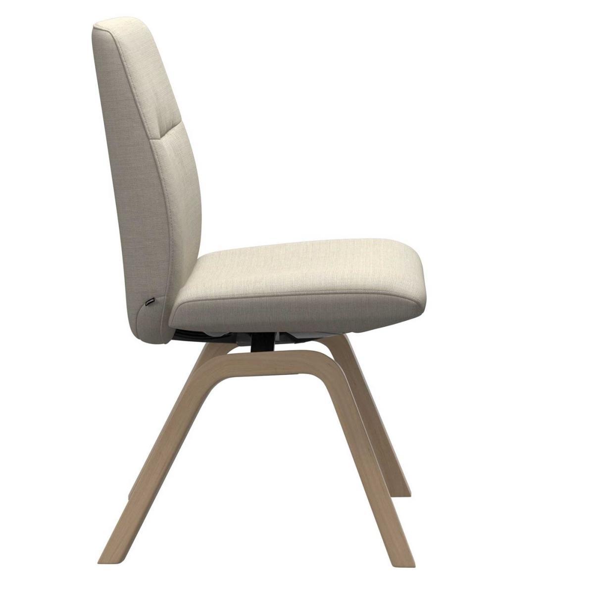 Stressless Mint Low Back Dining Chair - White - Fabric - Plain - W49 x D59 x H92cm - Barker & Stonehouse – image 3
