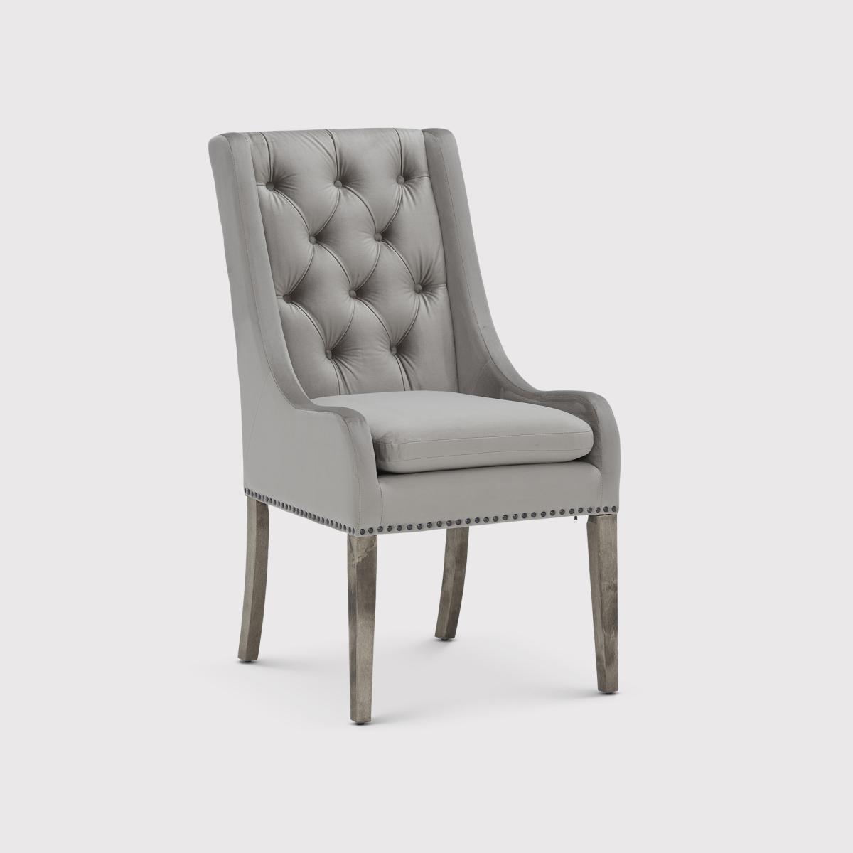 Ophelia Buttoned Back Dining Chair, Neutral | Barker & Stonehouse