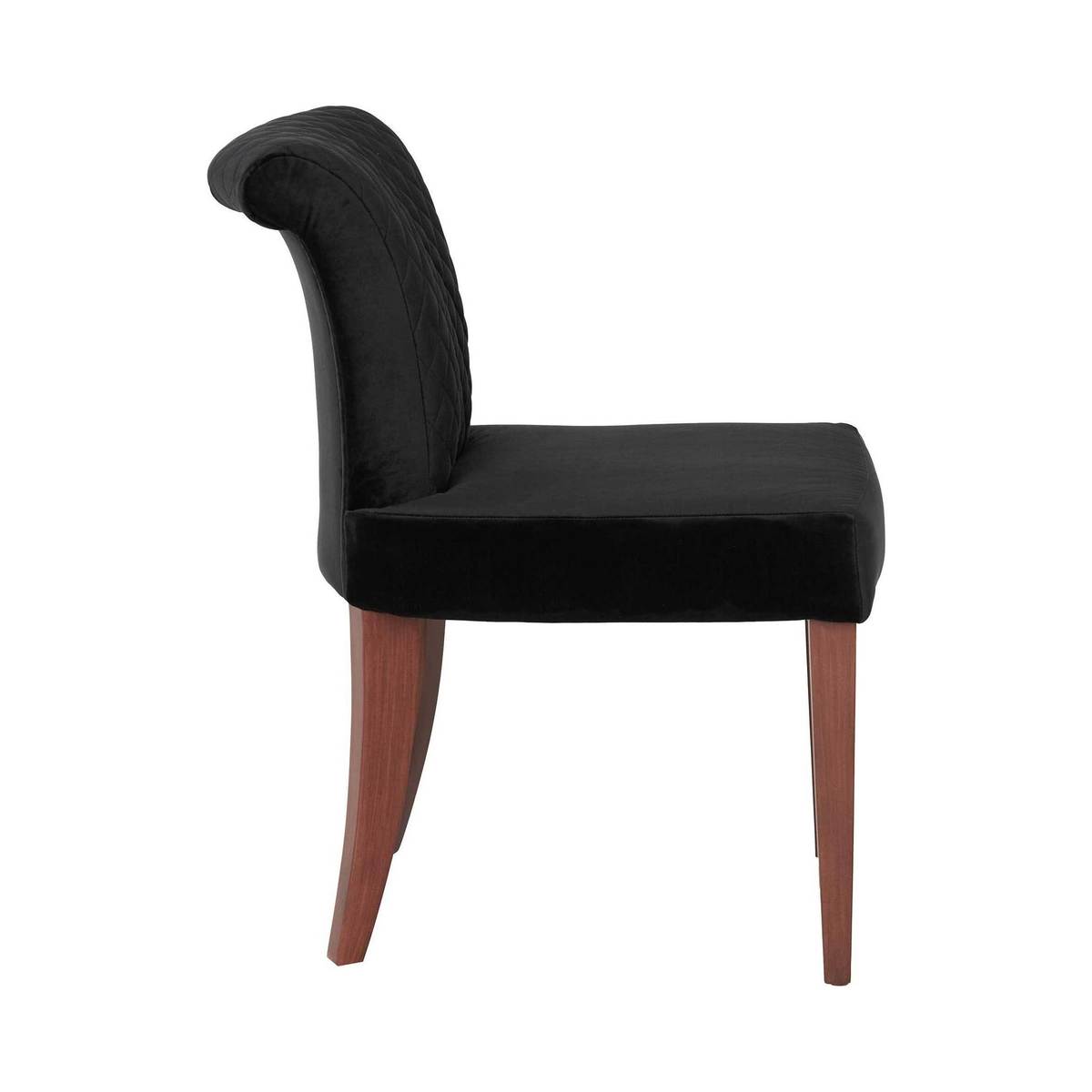Farrell Dining Chair, Velvet Black – image 3