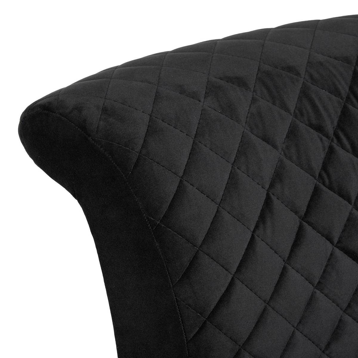 Farrell Dining Chair, Velvet Black – image 5