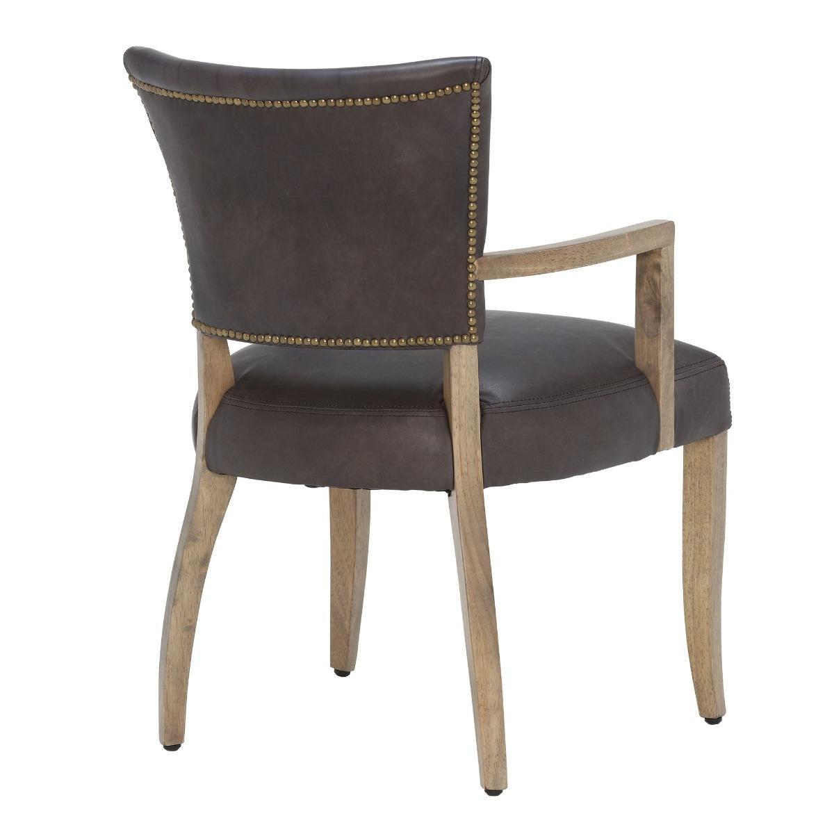 Timothy Oulton Mimi Dining Chair with Arms - Black - Leather - Plain - W60 x D66 x H90cm - Barker & Stonehouse – image 3