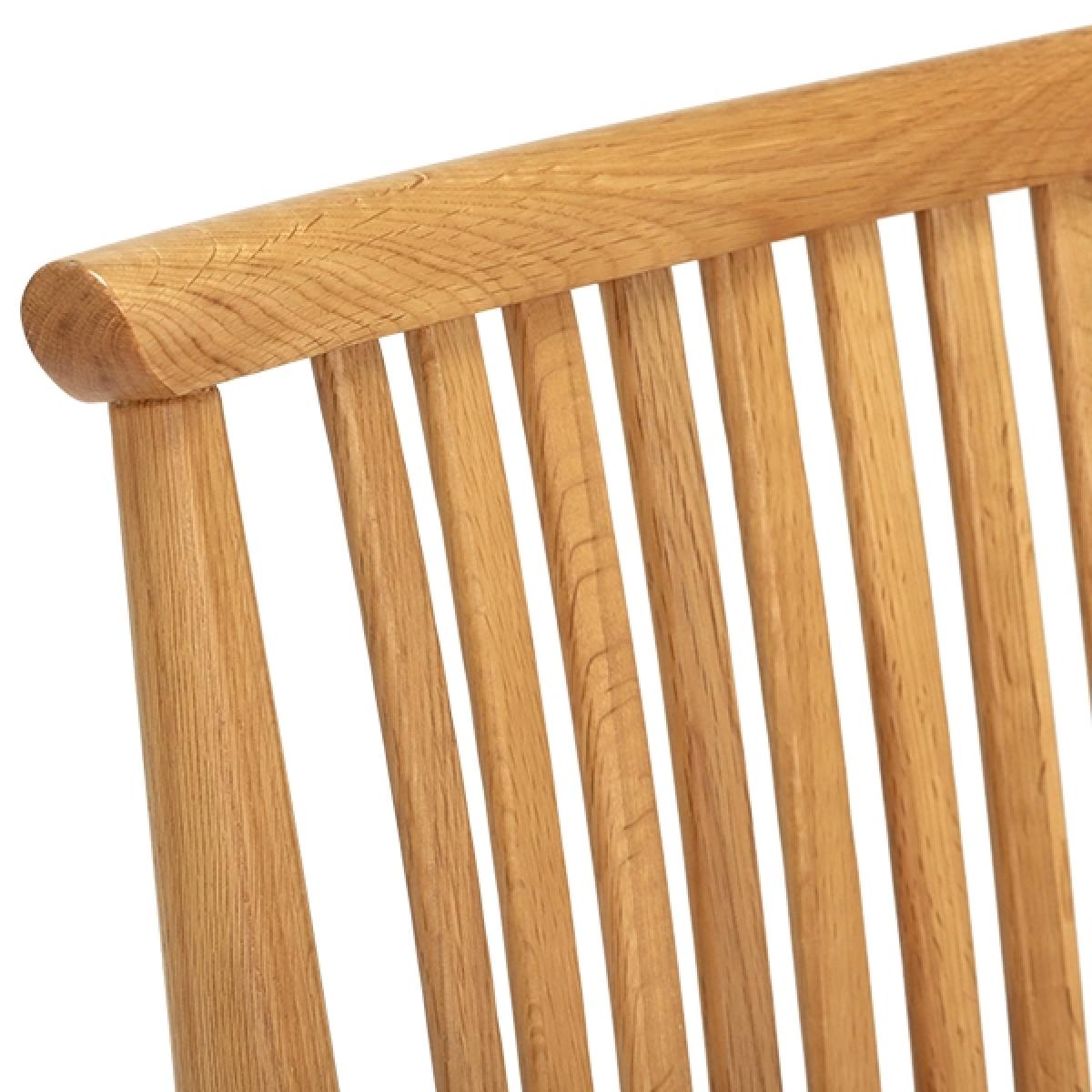 Ercol Teramo Slatted Dining Chair, Brown Oak Wood | Barker & Stonehouse – image 5