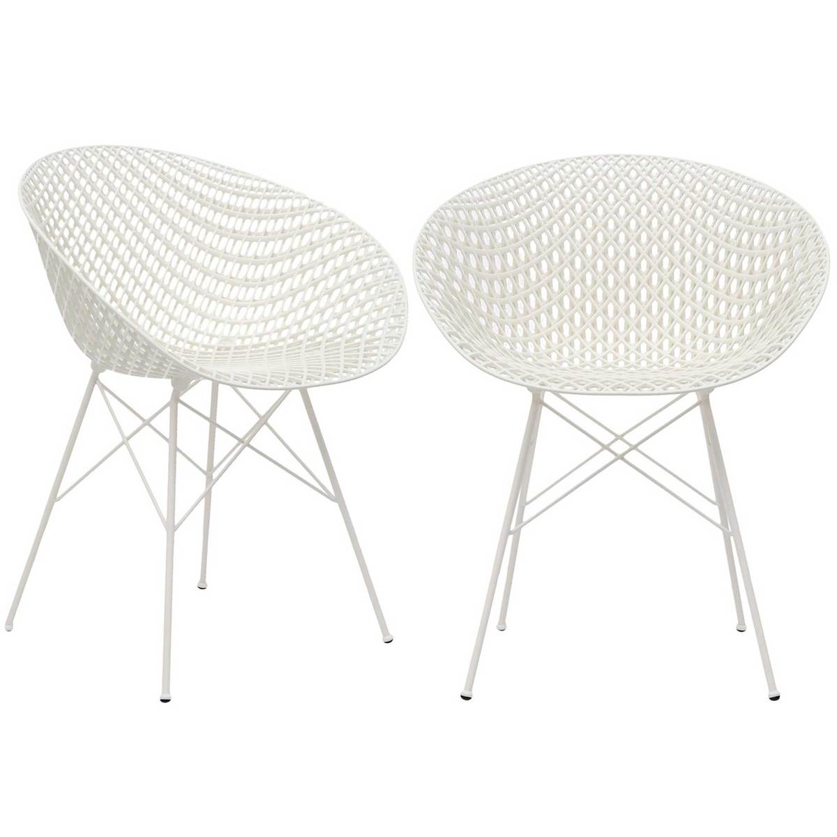 Pair of Kartell Matrix Dining Chairs, White – image 2