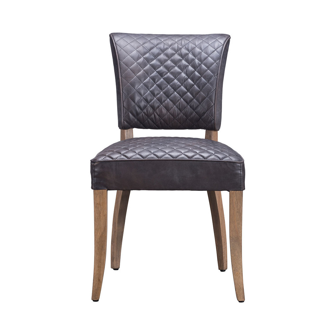 Timothy Oulton Mimi Destroyed Leather Quilted Dining Chair, Black – image 2