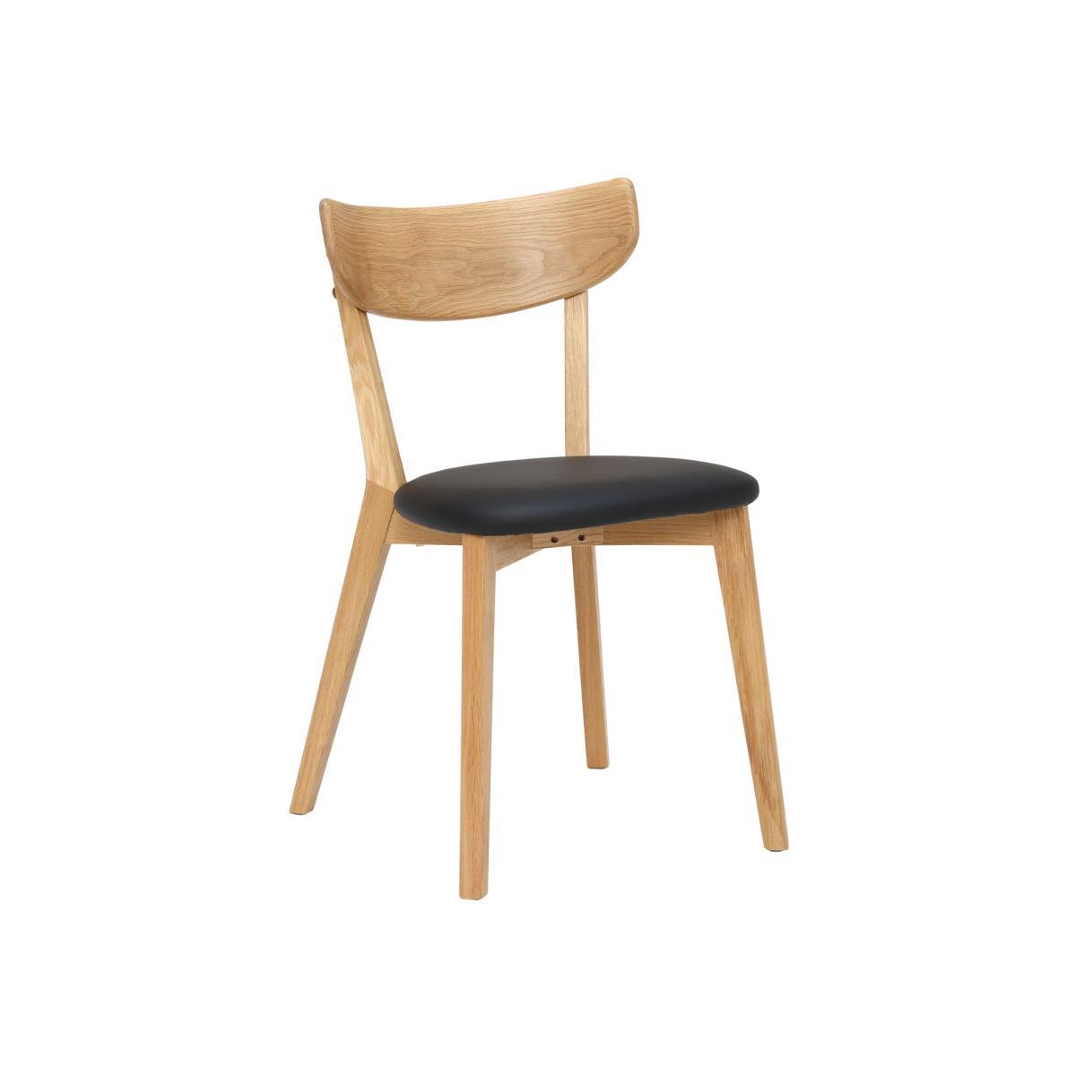 Lund Solid Oak Dining Chair - Brown - Oak - Plain - W47.5 x D50 x H80.5cm - Barker & Stonehouse – image 1