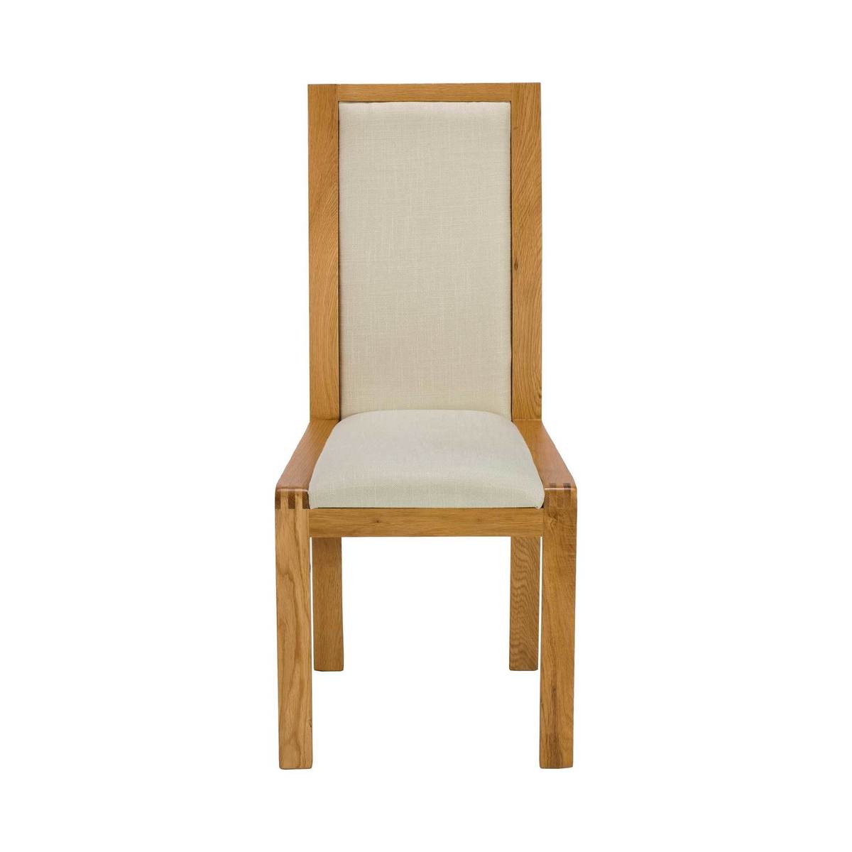 Ercol Bosco Padded Back Dining Chair, Cream and Oak – image 2