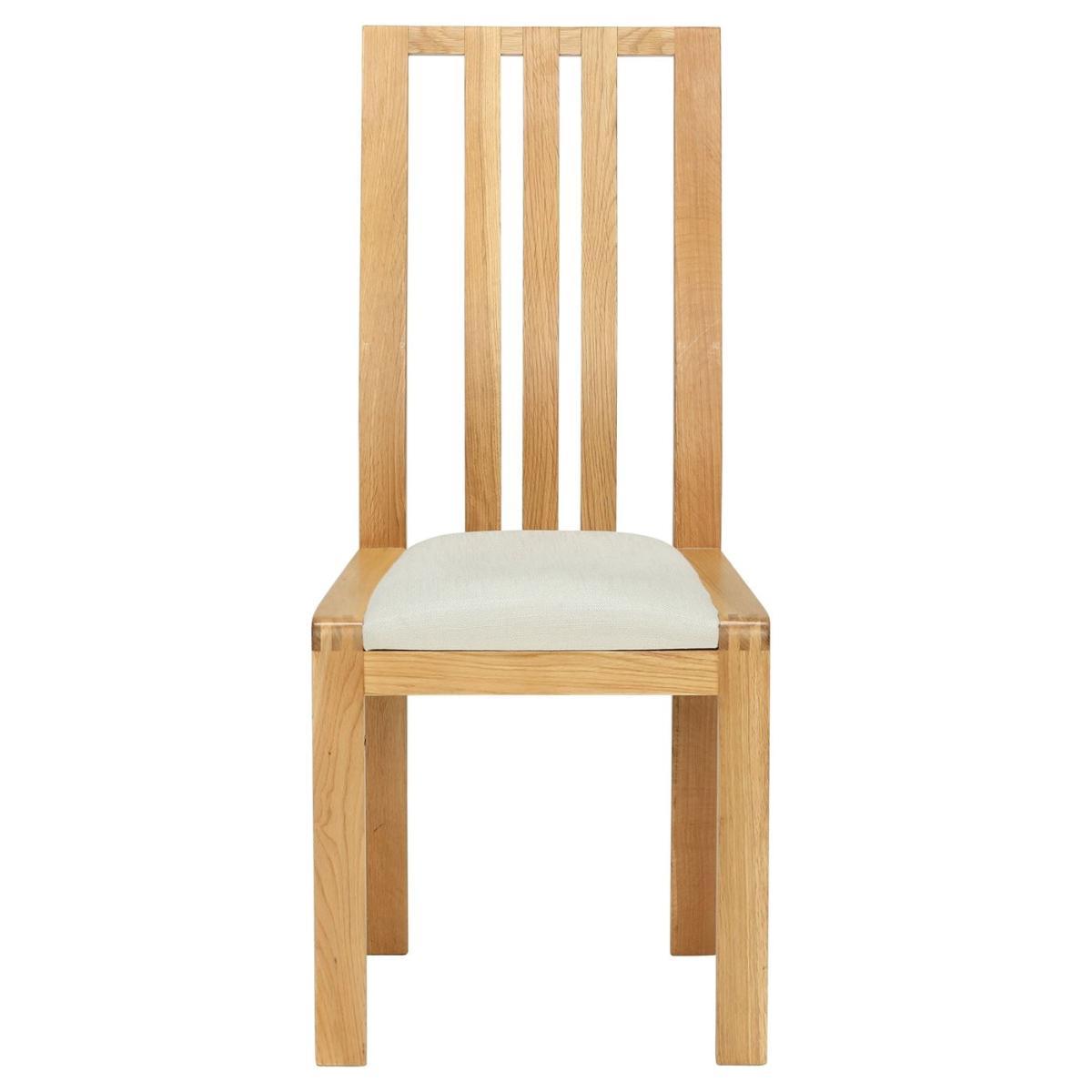Ercol Bosco Dining Chair - Cream - Oak - W44 x D54 x H98cm - Barker &amp; Stonehouse – image 2