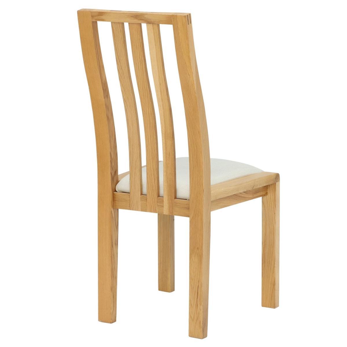 Ercol Bosco Dining Chair - Cream - Oak - W44 x D54 x H98cm - Barker &amp; Stonehouse – image 5