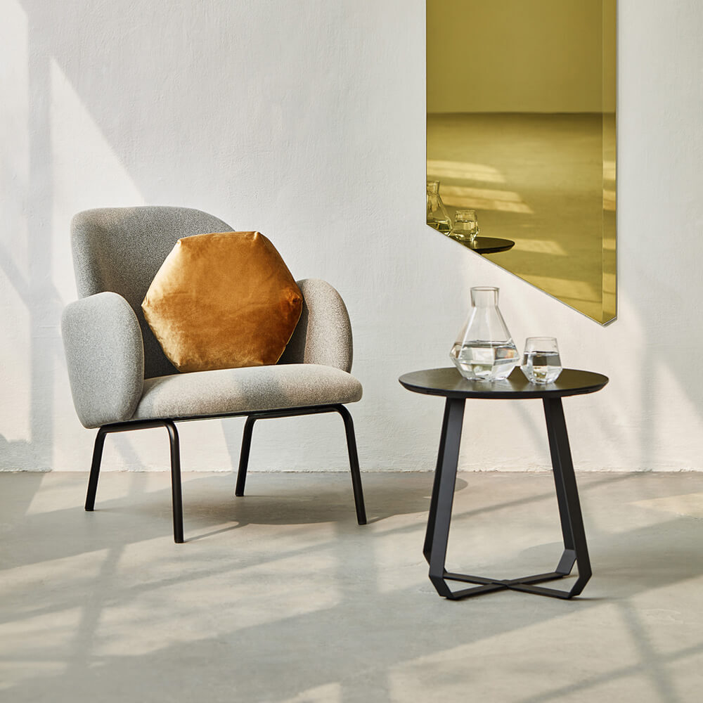 Light Grey Dost Steel Diner Chair – image 3