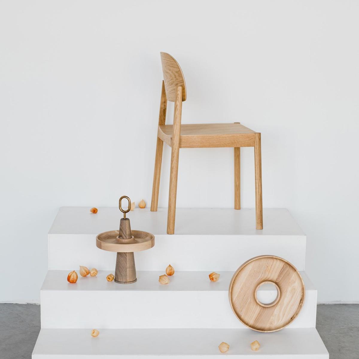 Natural Oil Citizen Chair with Oval Backrest – image 2
