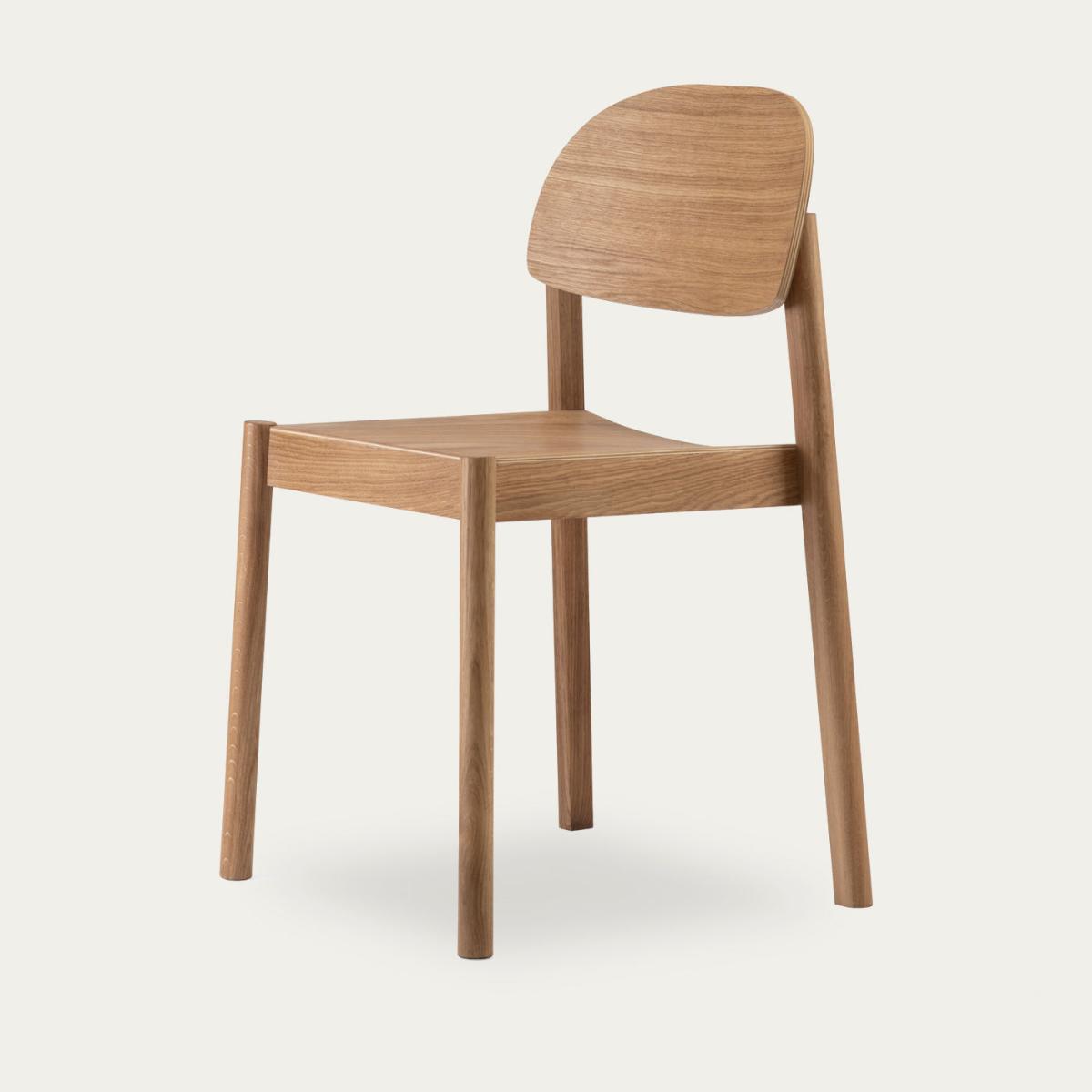 Natural Oil Citizen Chair with Oval Backrest – image 3