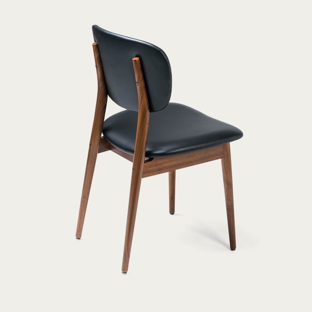 Black/Freijó Wood Behr Chair – image 3