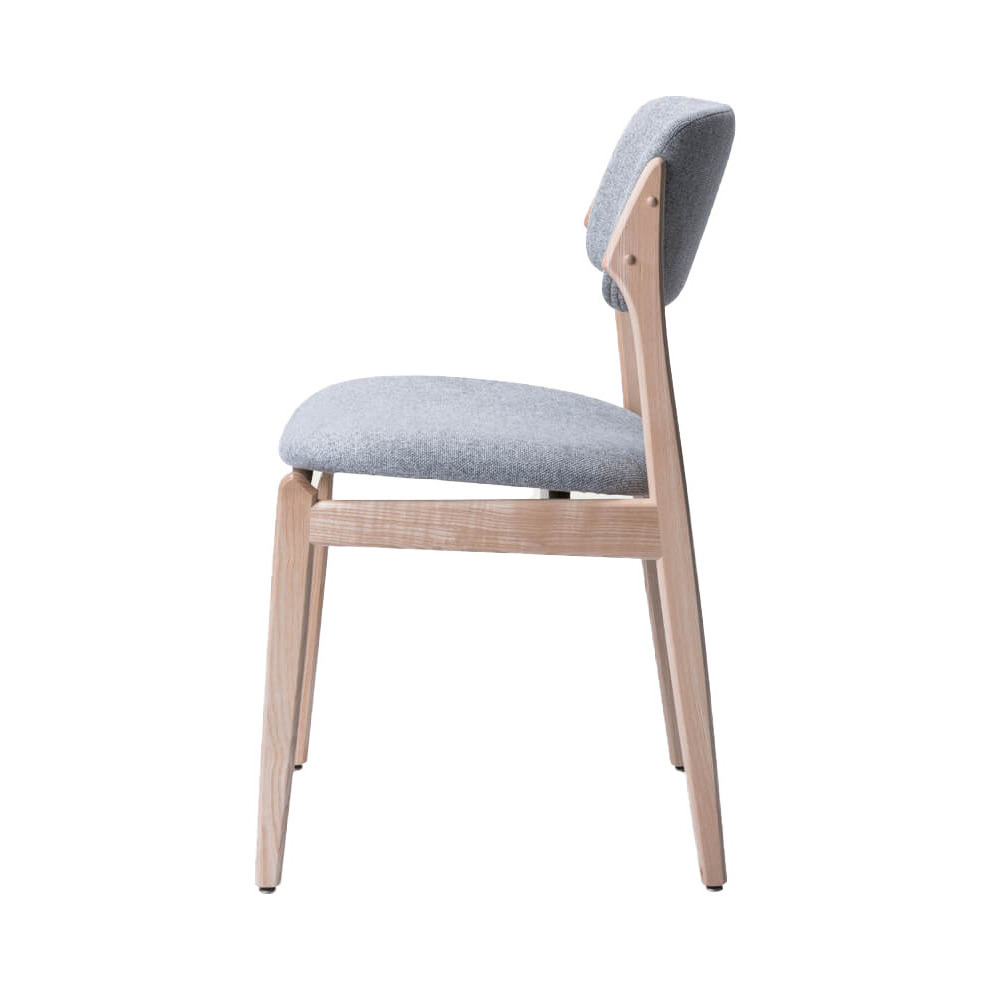 Light Grey/Raw Ash Wood Forma Chair – image 2