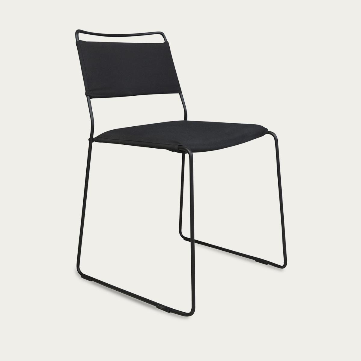 All Black One Wire Chair