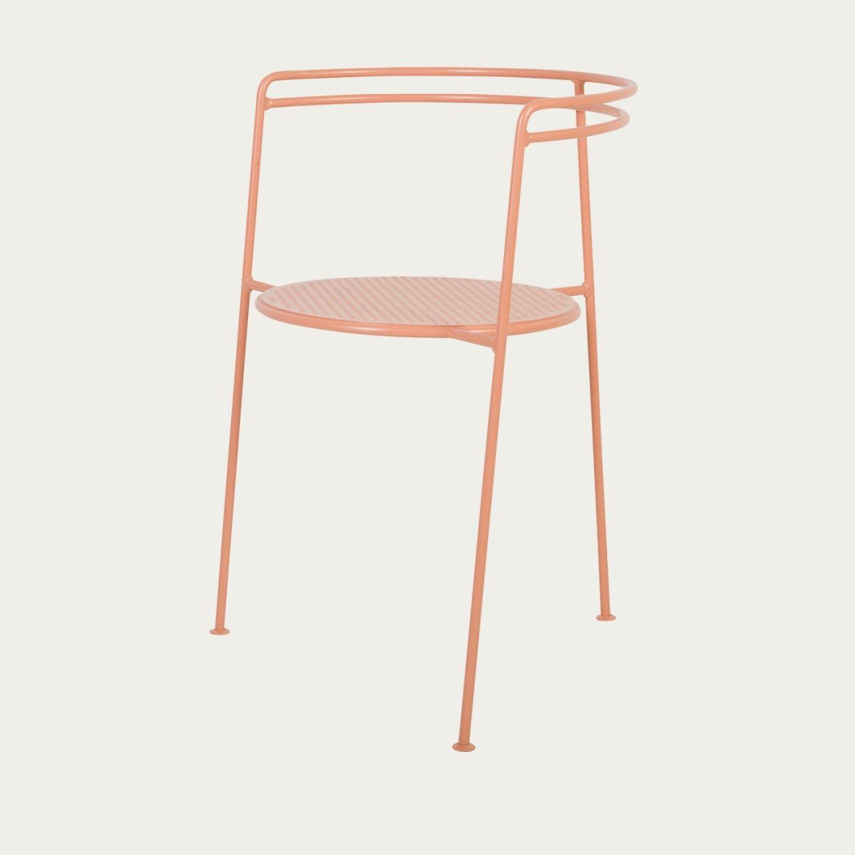 Dusty Peach Point Chair