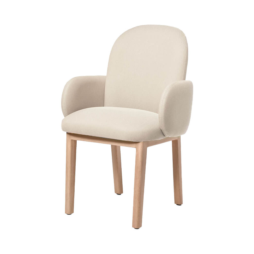 Crème Dost Wood Diner Chair