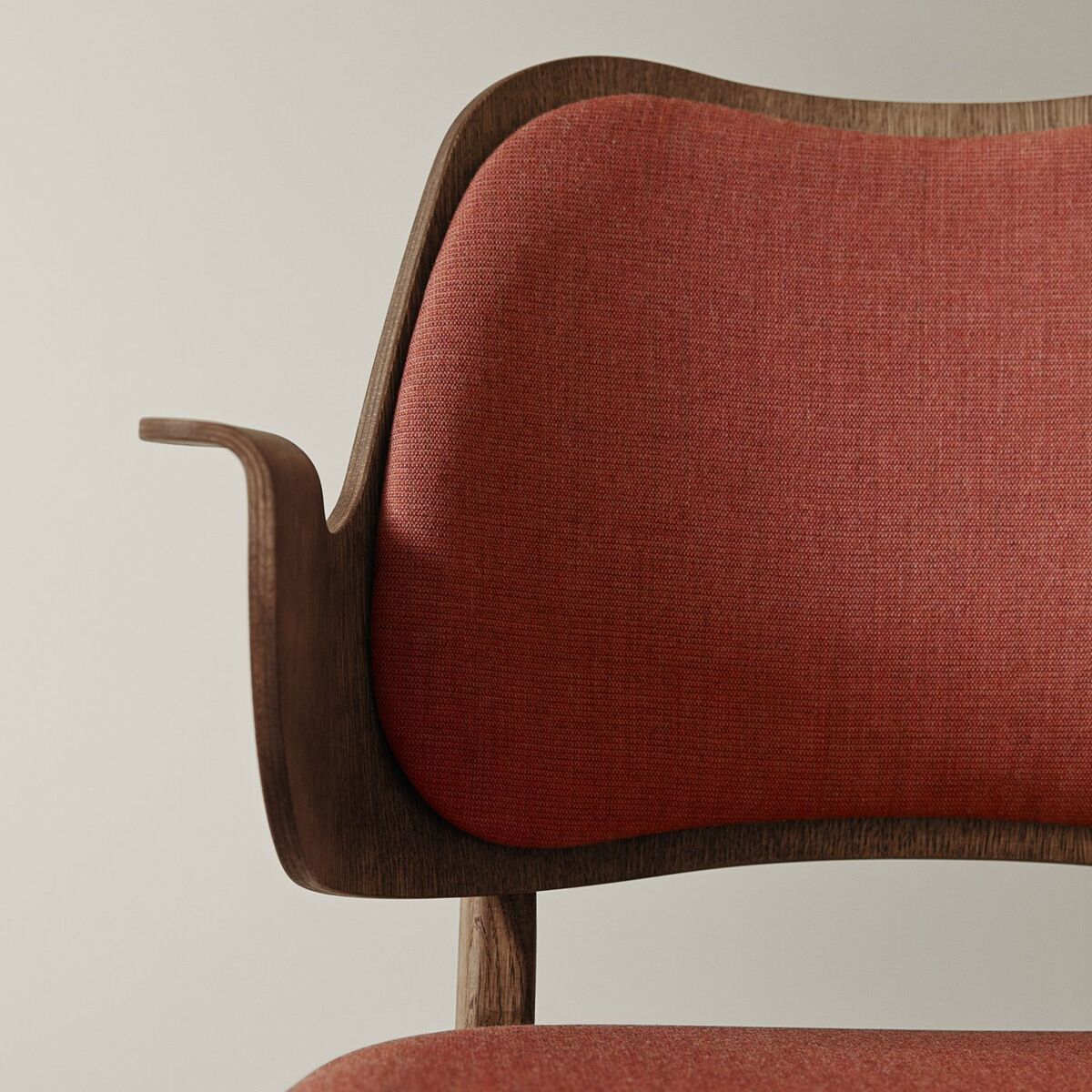 Teak/Peachy Pink Gesture Dining Chair – image 2