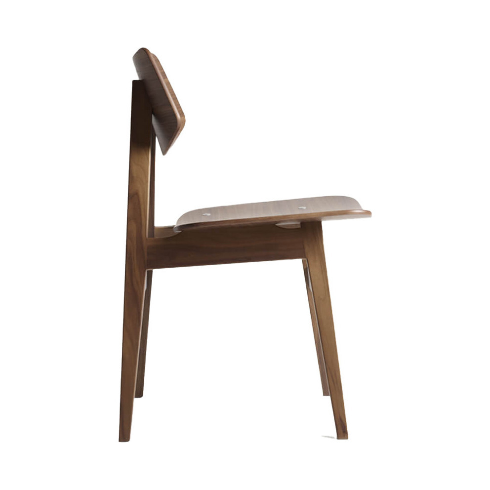 Natural Walnut 1960 Wood Chair – image 2