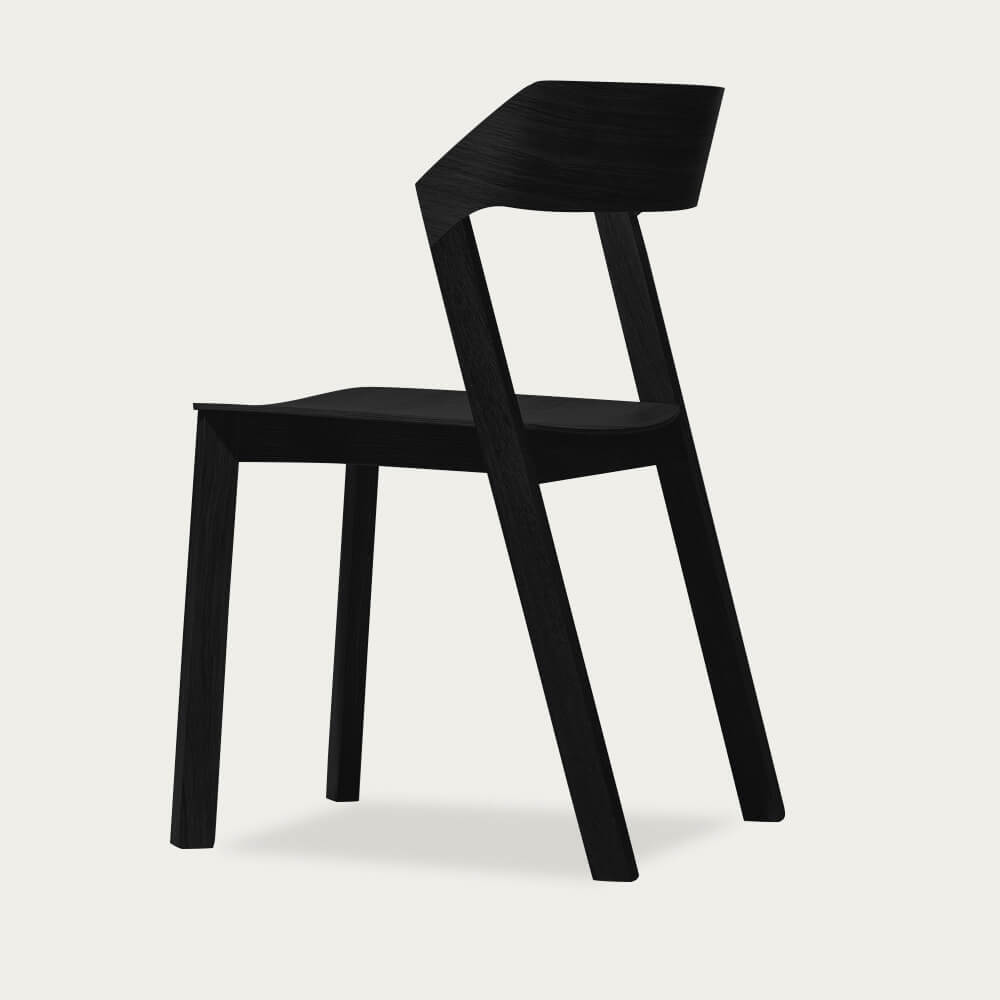Black Merano Wood Chair – image 2