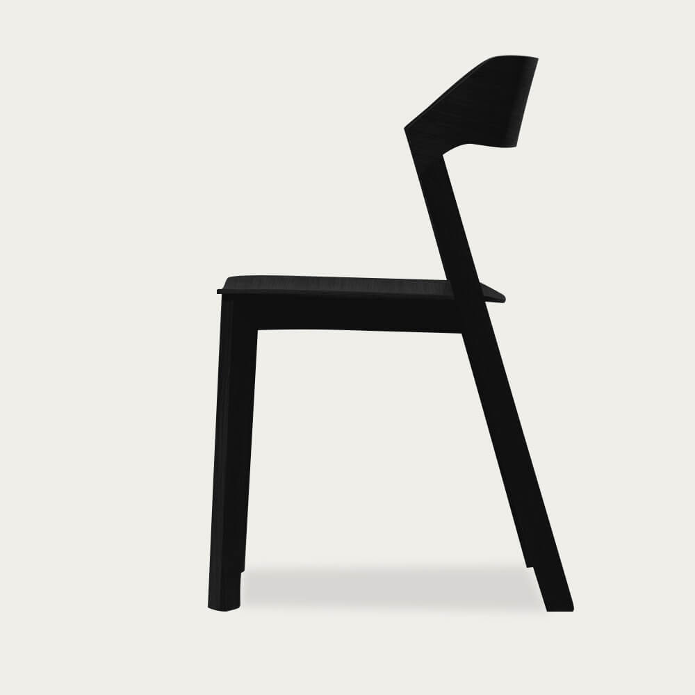 Black Merano Wood Chair – image 3