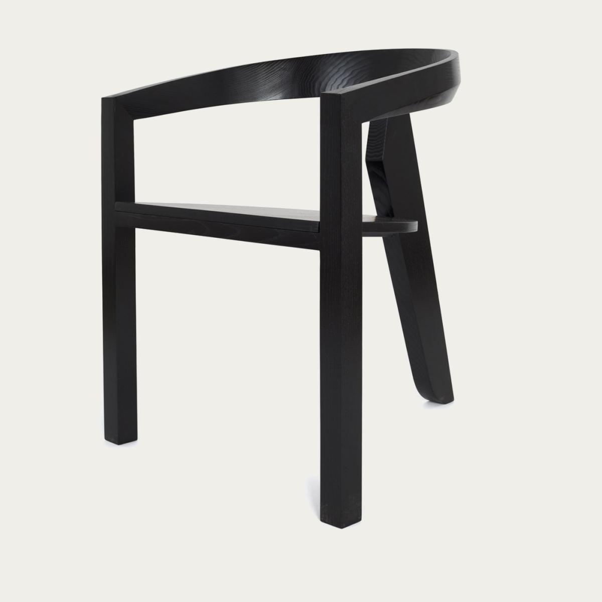 Ash Lacquered Black Icon Dining Chair – image 3