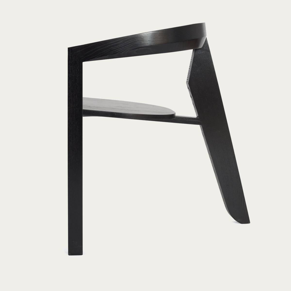 Ash Lacquered Black Icon Dining Chair – image 4