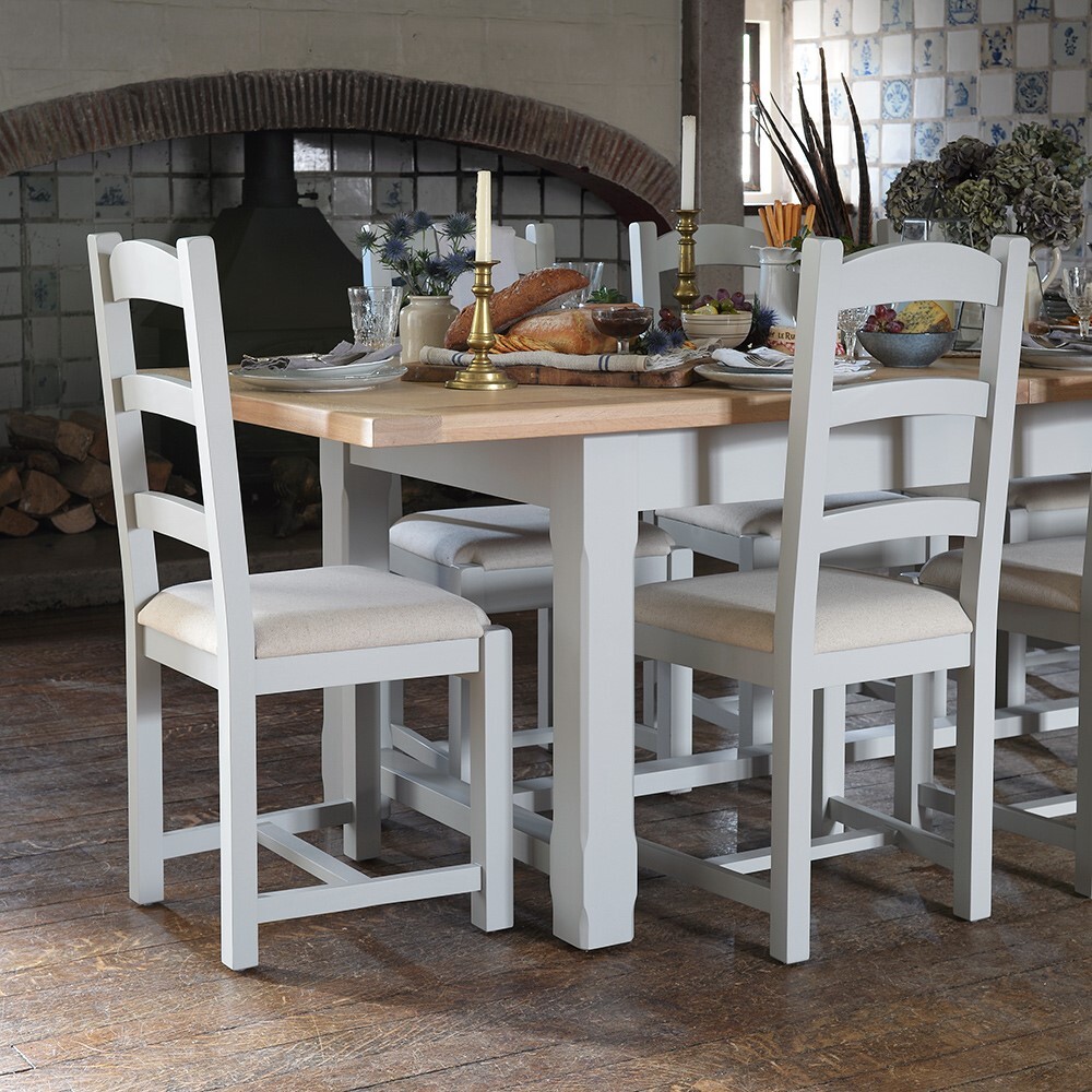 Chester Dove Grey Ladderback Dining Chair – image 3