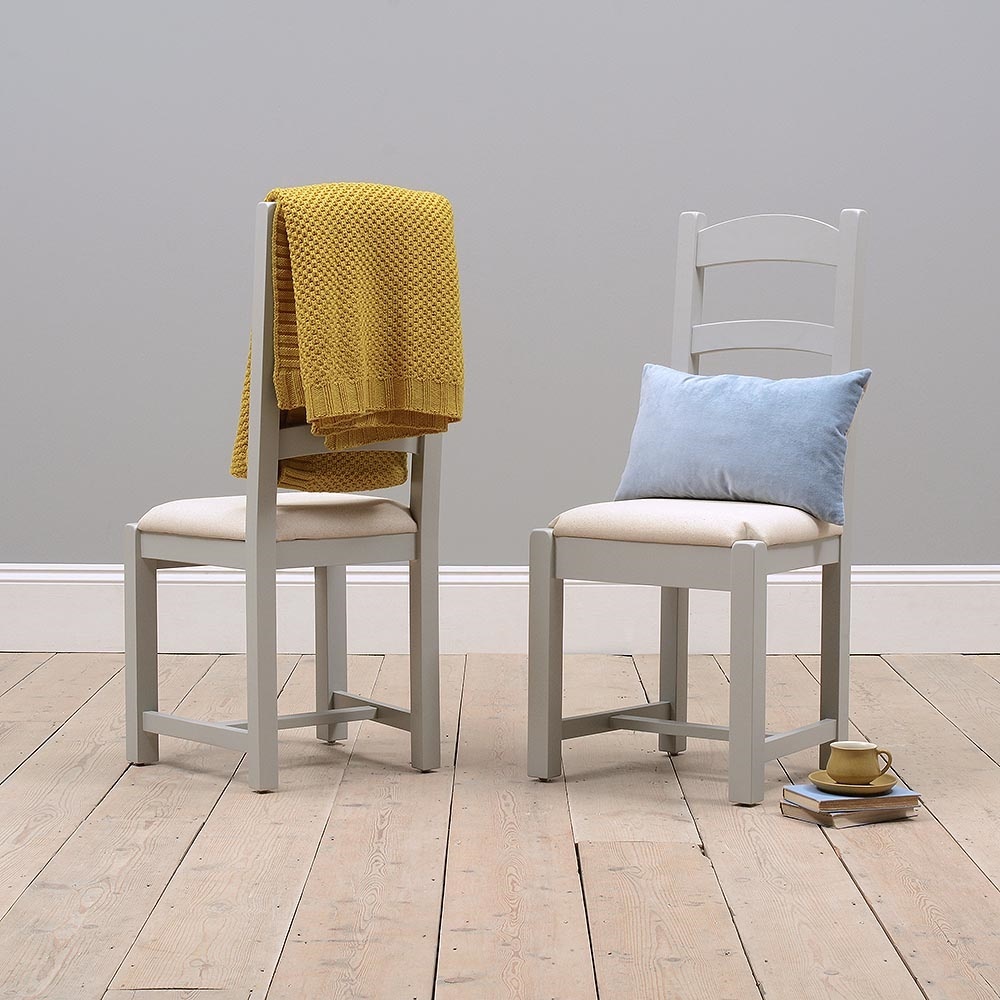 Chester Dove Grey Ladderback Dining Chair – image 6
