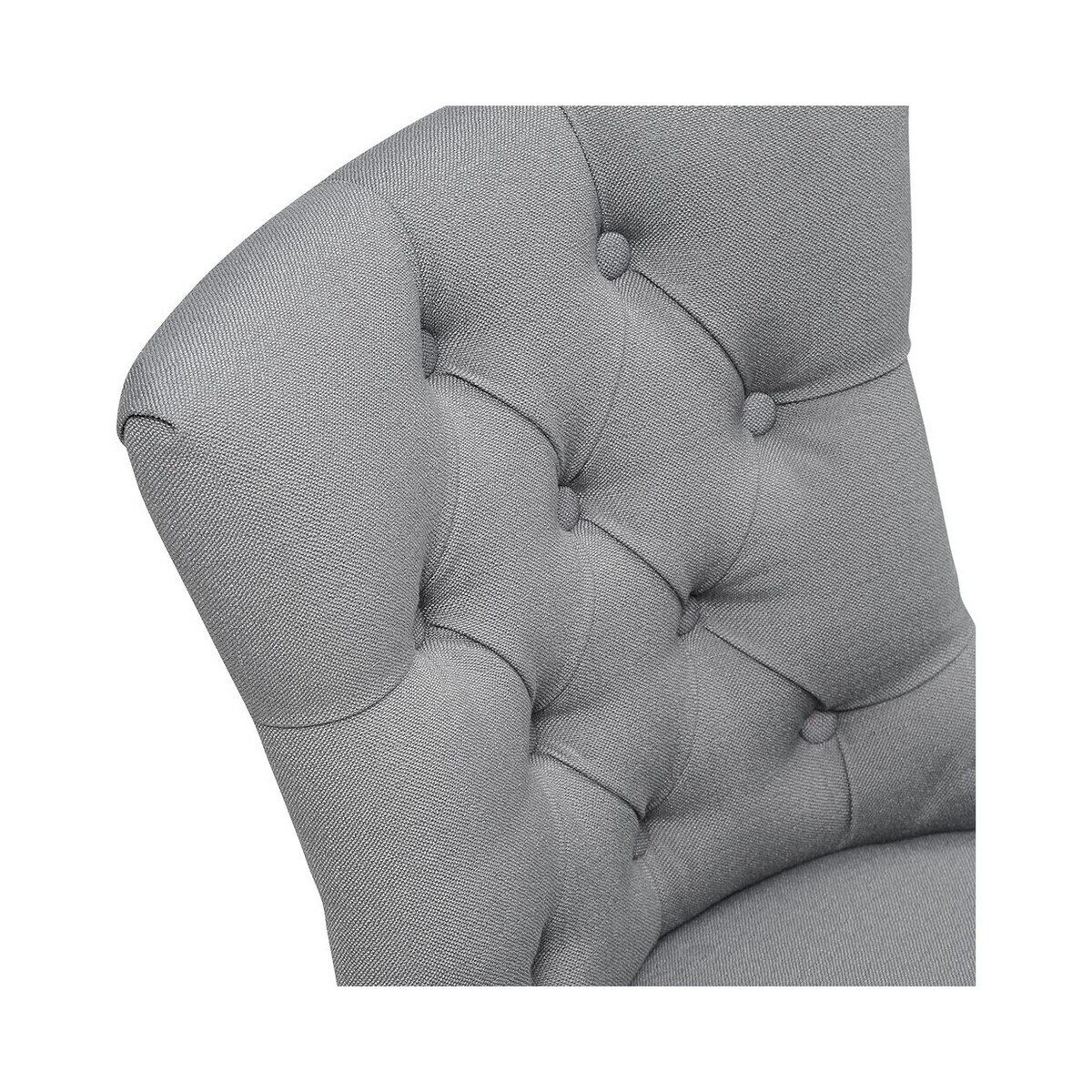 Primrose Upholstered Button Back Chair - Grey – image 2