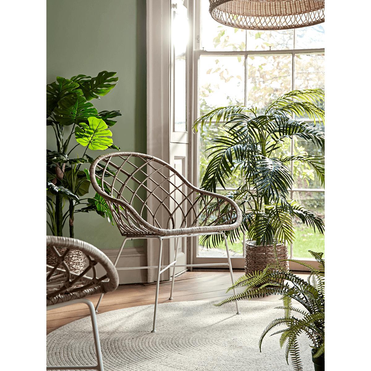 Round Rattan Open Weave Chair – image 2