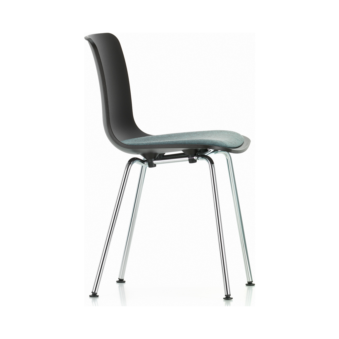 HAL Chair Basic Dark Hopsak Fabric & Chrome – image 2