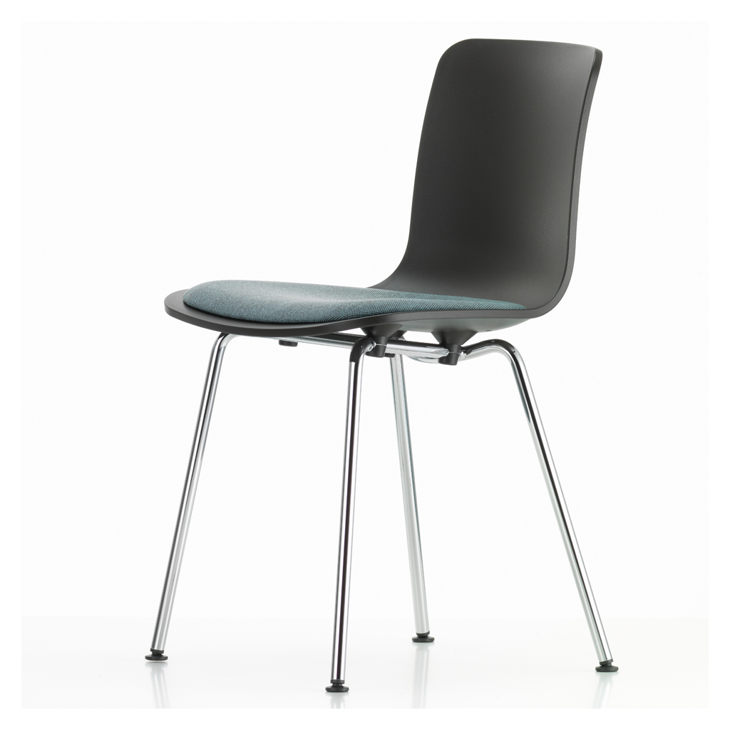 HAL Chair Basic Dark Hopsak Fabric & Chrome – image 1