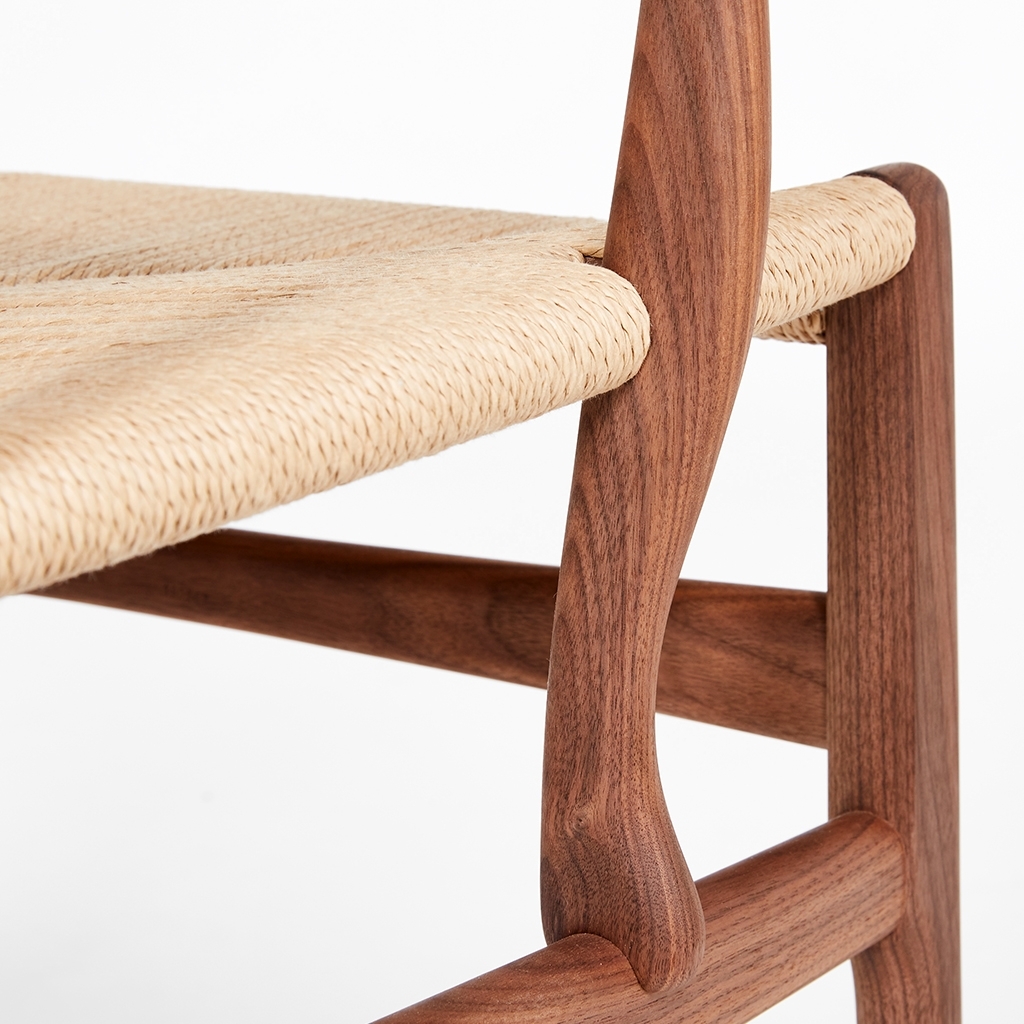CH26 Chair Oiled Walnut & Natural Paper Cord Seat – image 5