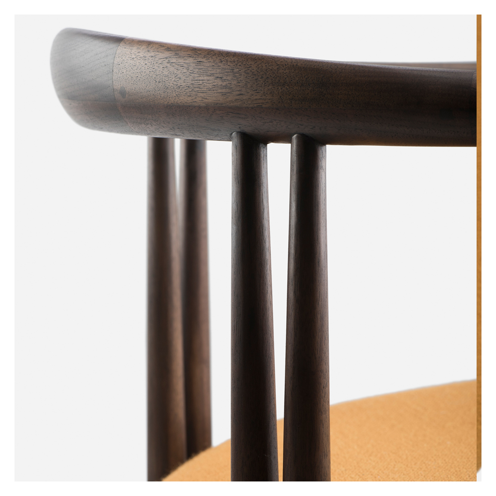 056 Elliot Dining Chair in Black Oiled Walnut – image 10