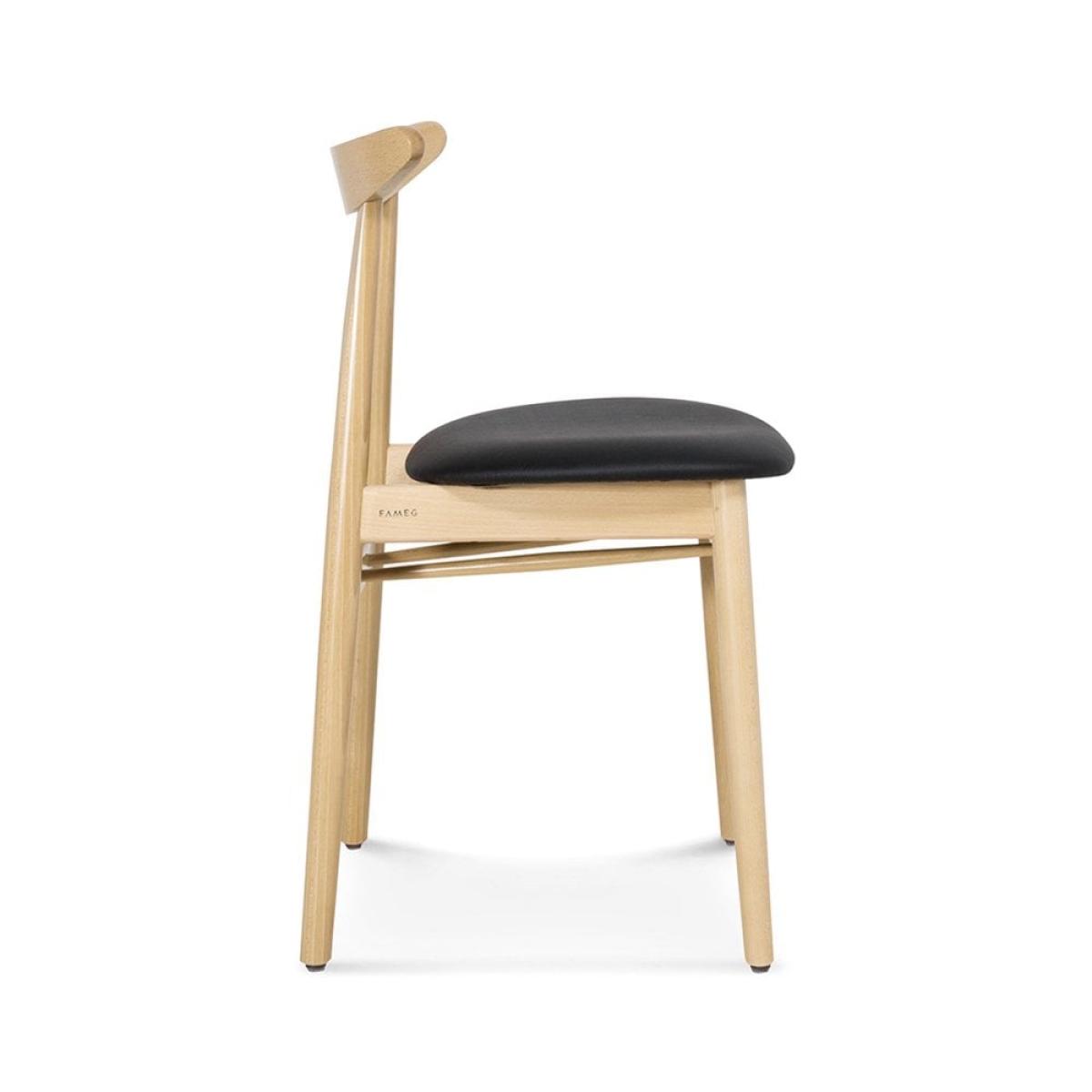 Finn Wooden Dining Chair, Oak & Vintage Black – image 6