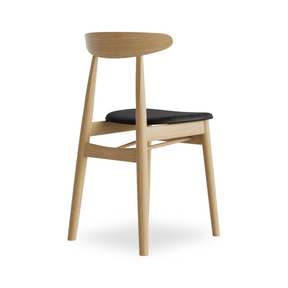 Finn Wooden Dining Chair, Oak & Vintage Black – image 7