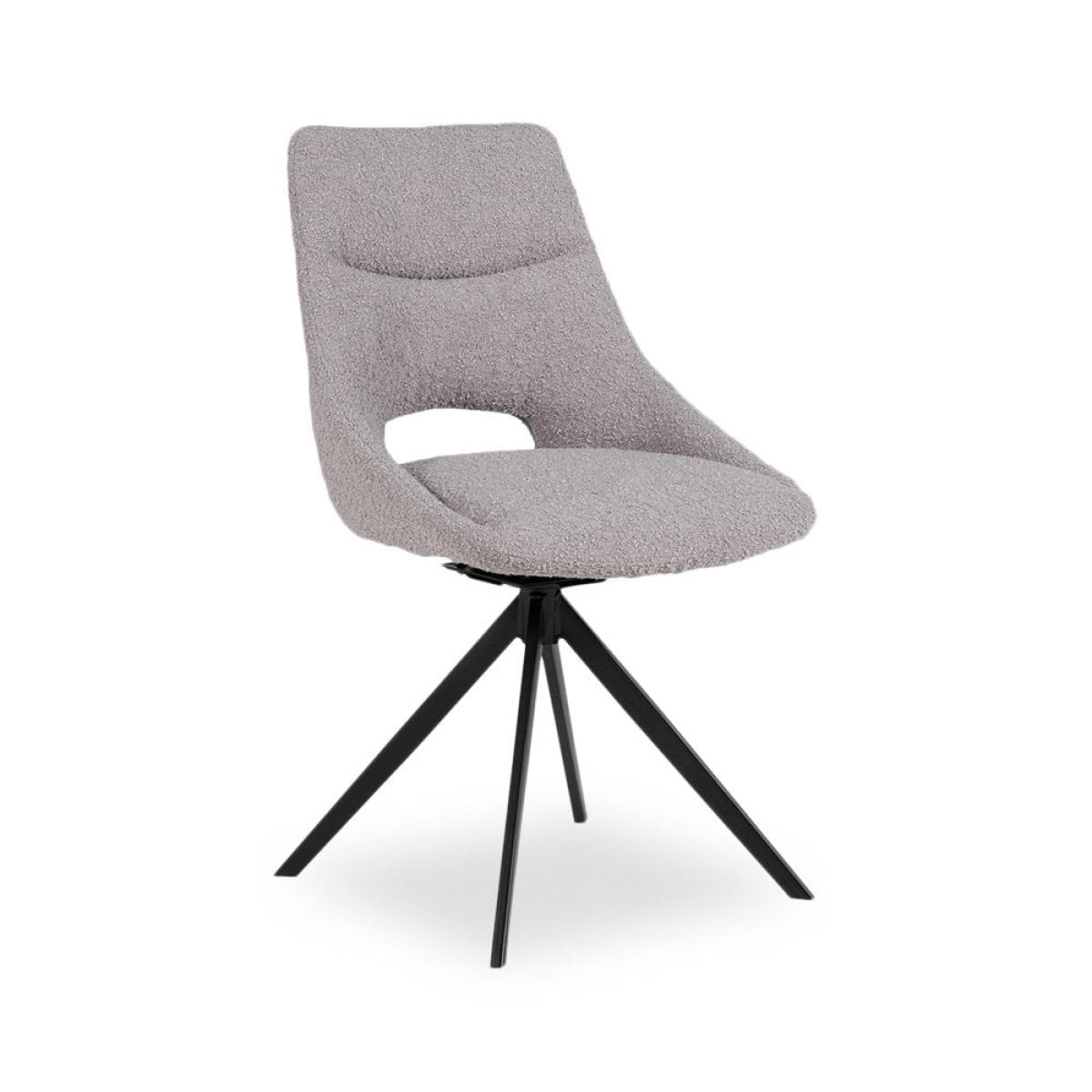 Theodor Set of 2 Dining Chairs, Grey Boucle – image 4