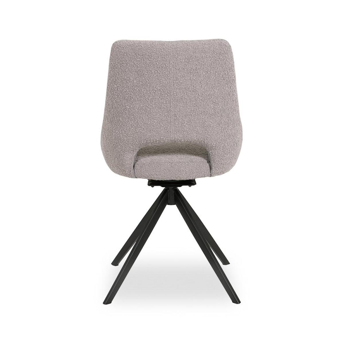 Theodor Set of 2 Dining Chairs, Grey Boucle – image 6