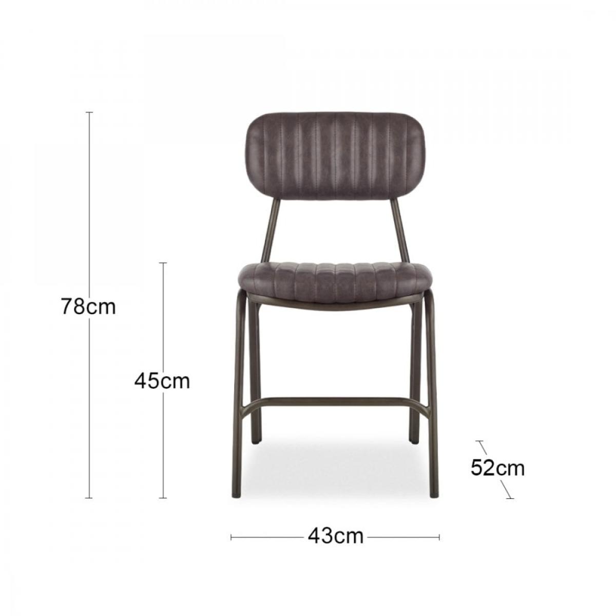 Boston Dining Chair, Dark Grey – image 10