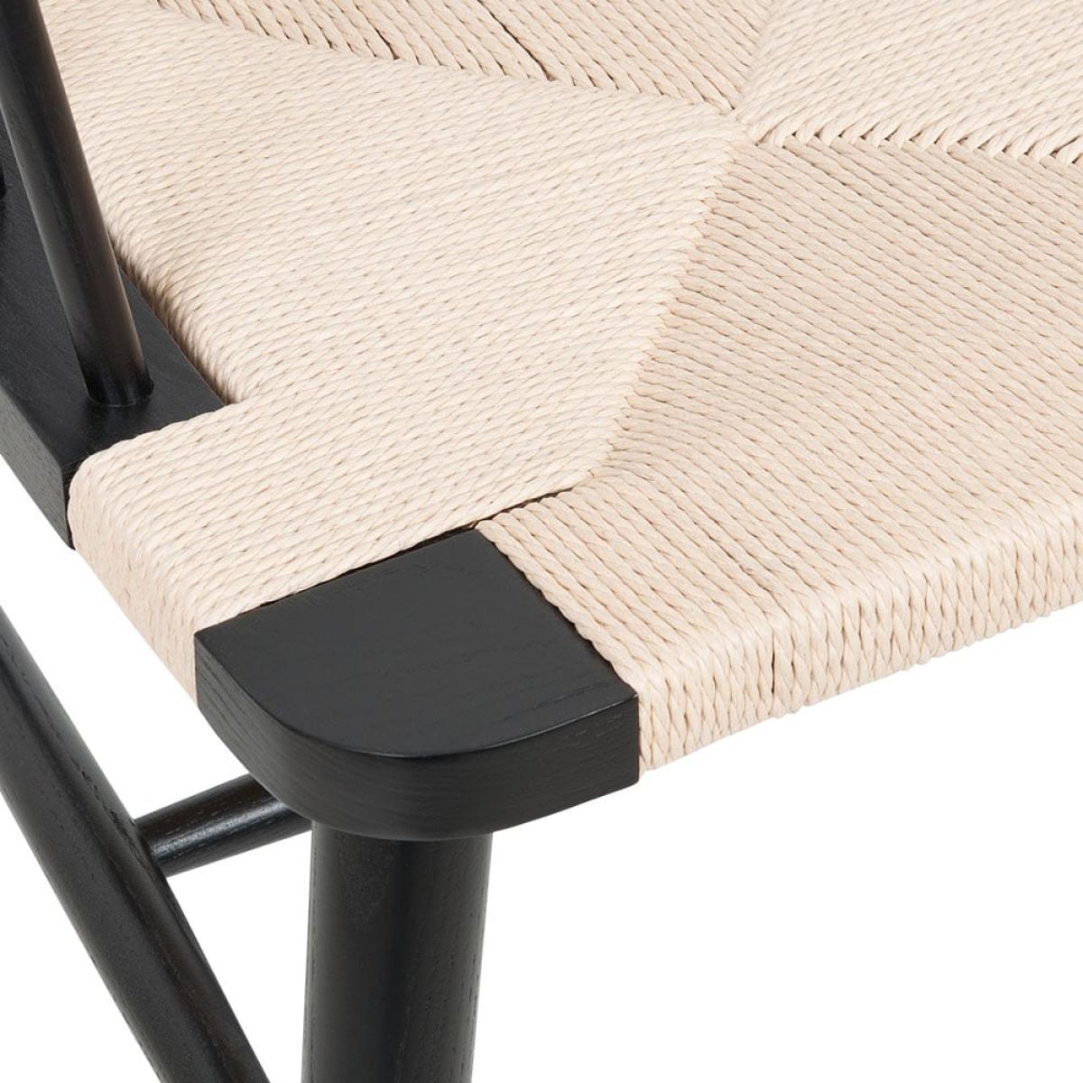 £50 Off Isabella Carver Dining Chair, Natural Rattan & Black – image 7