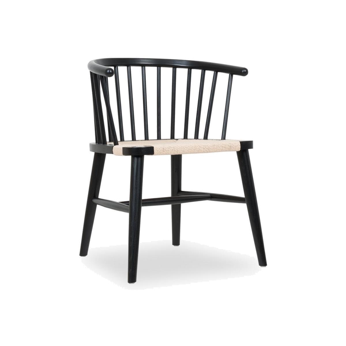 £50 Off Isabella Carver Dining Chair, Natural Rattan & Black – image 1