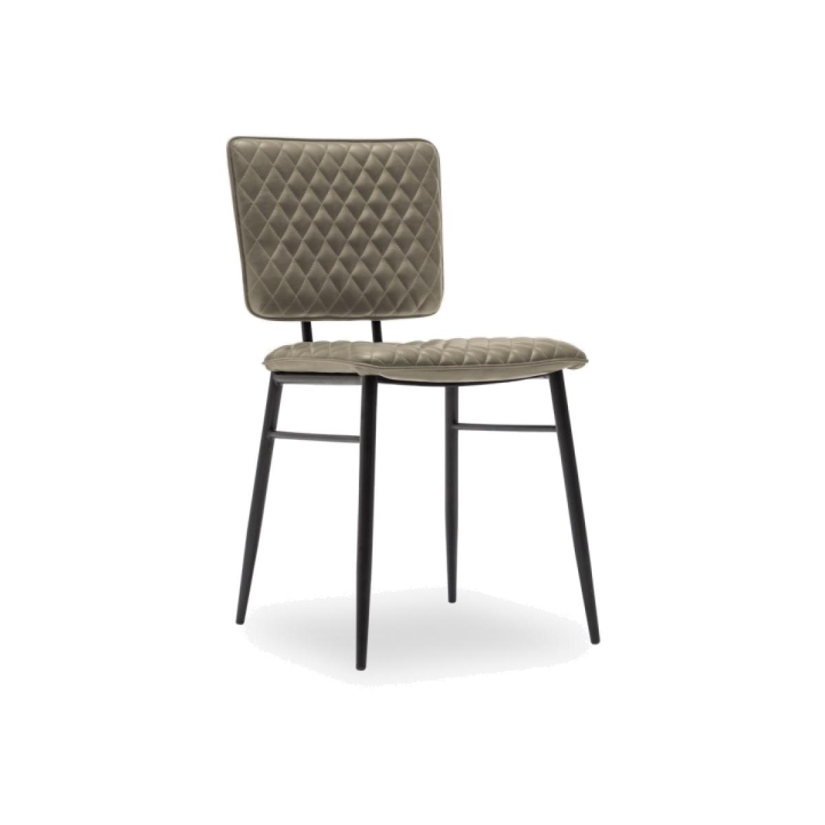 £20 Off Elgin Quilted Dining Chair, Light Grey