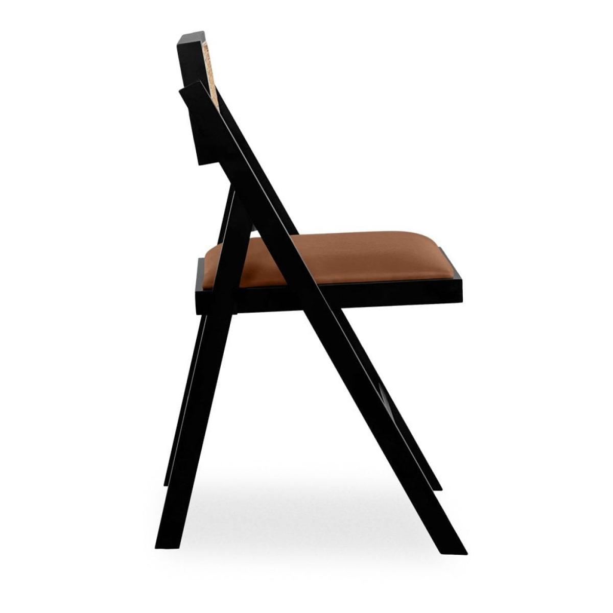 £10 Off Palmer Wooden Folding Dining Chair, Tan & Black – image 4